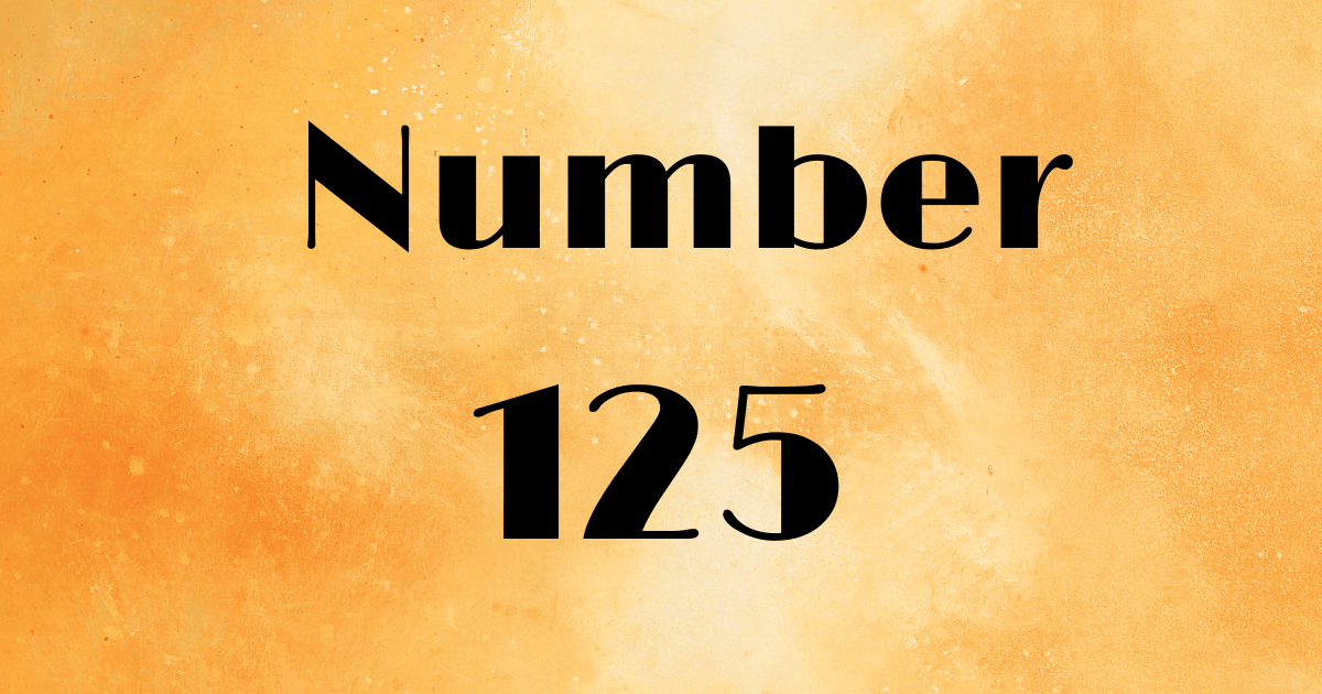 Angel Number 125