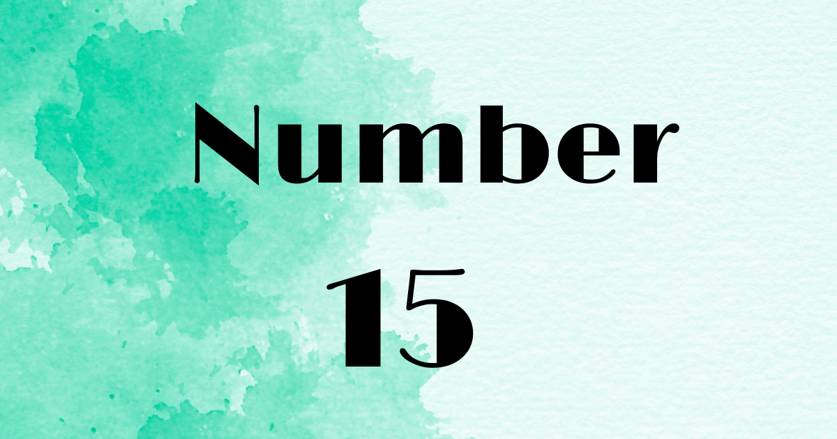 Angel Number 15