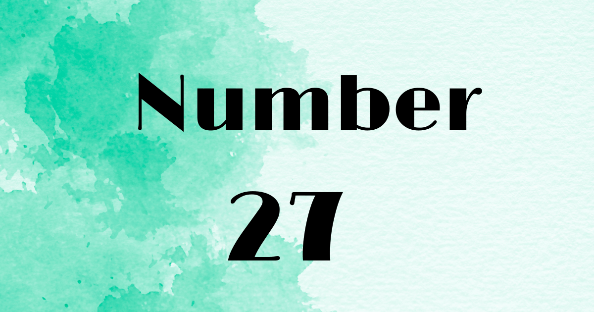 Angel Number 27