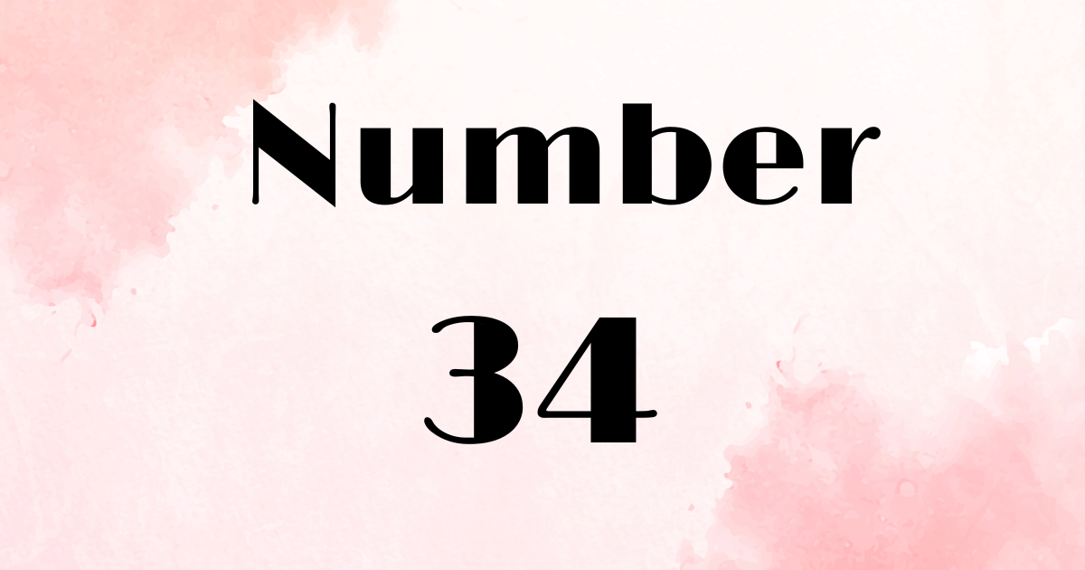 Angel Number 34