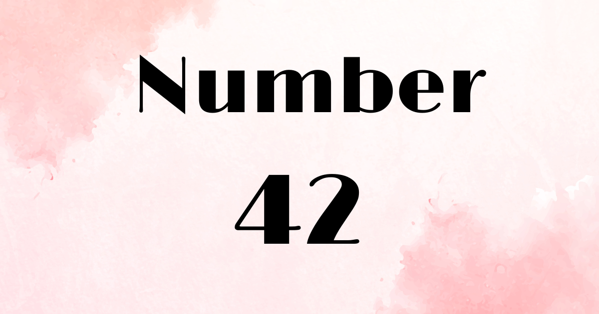 Angel Number 42