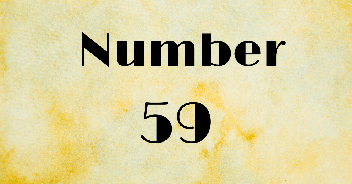 Angel Number 59