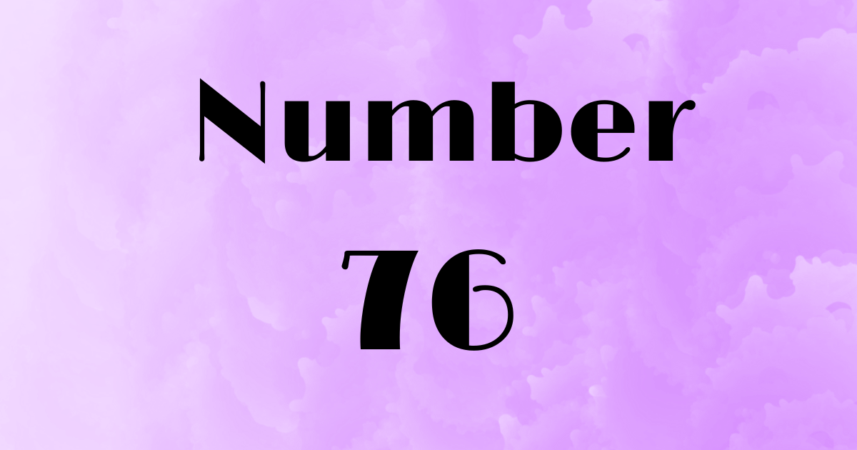 Angel Number 76